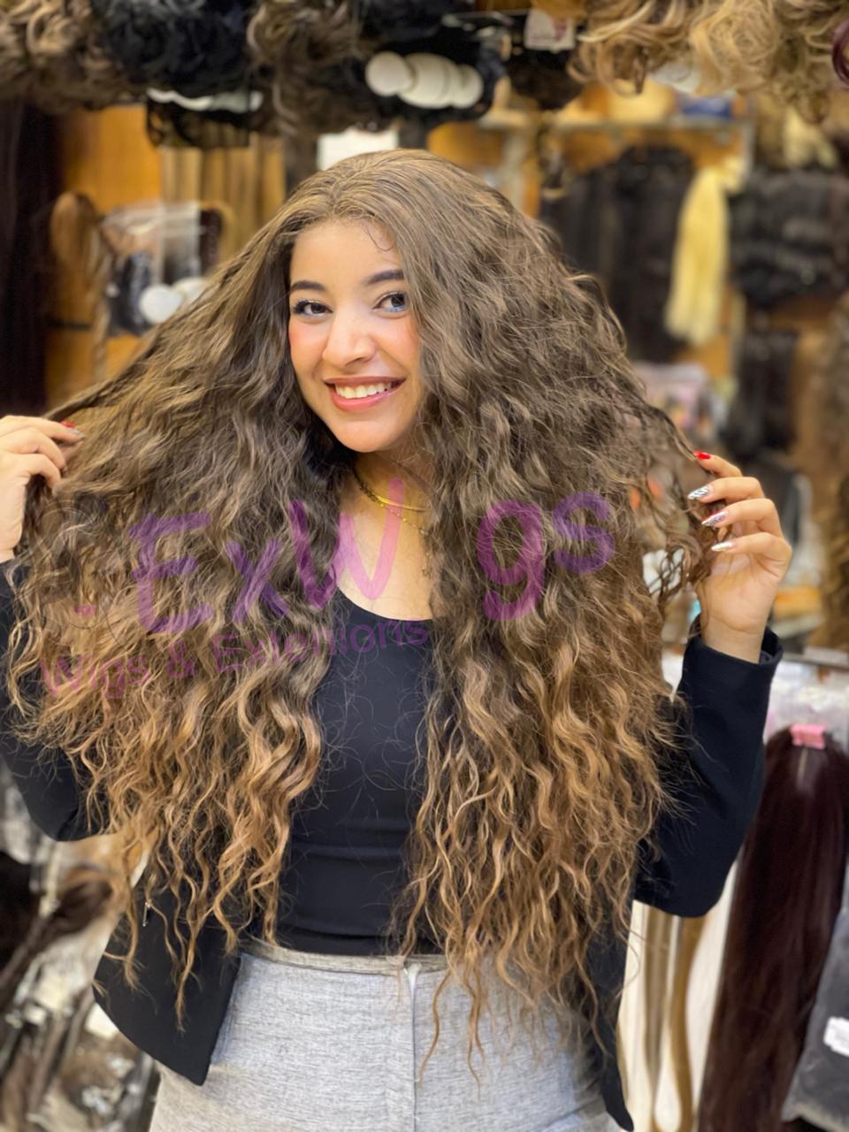 بواريك جذور تُل ببصمة رأس كيرلي طويل