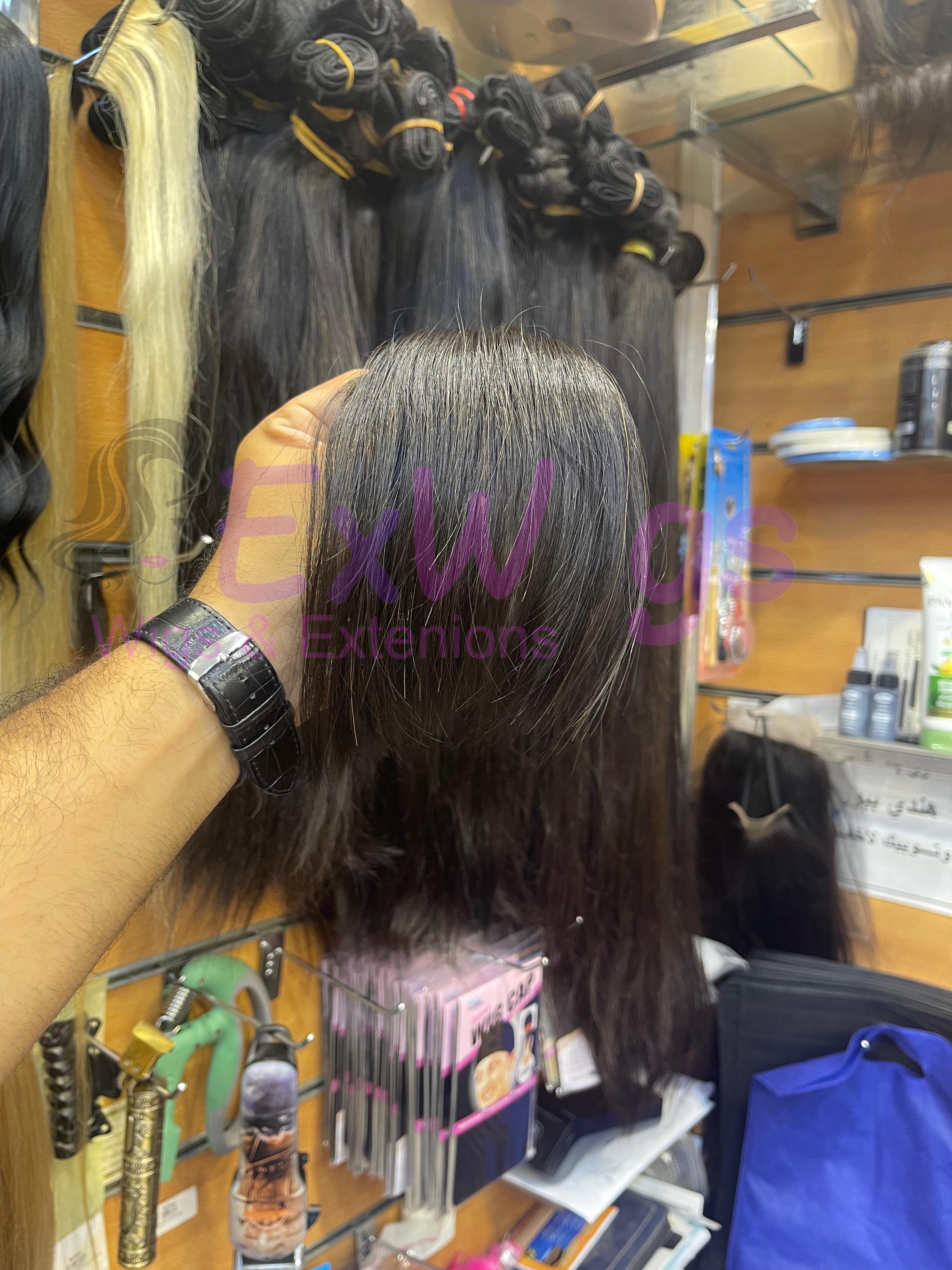 قُصة فرنش شعر طبيعي هندي بيور %100